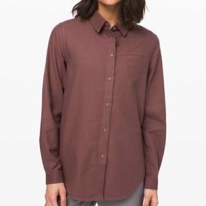 Lululemon full day ahead flannel shirt